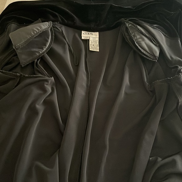 Vintage J.B.S. 90’s black velvet open blazer - Picture 6 of 7